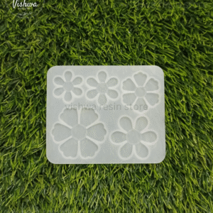 5 cavity flower mould