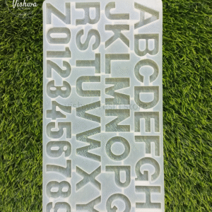 front pouring alphabet without hole mould