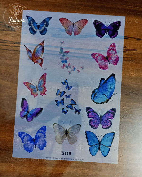 Butterfly Designs Insert Sheet B2