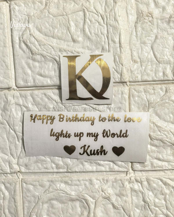 Custom Vinyl Sticker for Birthday Frames
