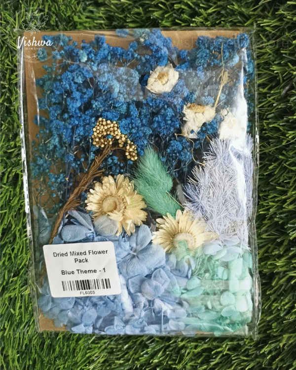 Dried Mixed Flower - Blue Theme