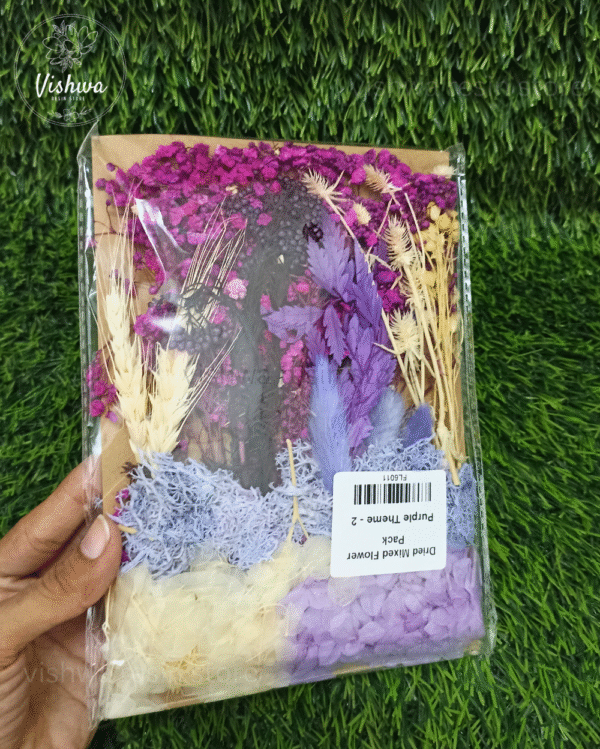 Dried Mixed Flower - Purple Theme